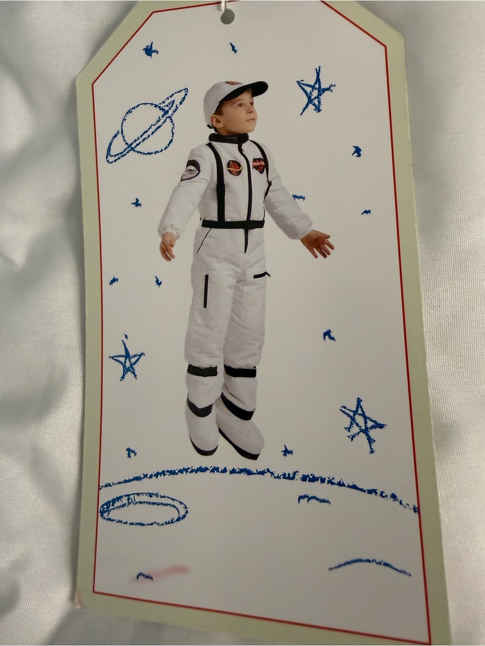 Space Team Kids White Astronaut Jumpsuit